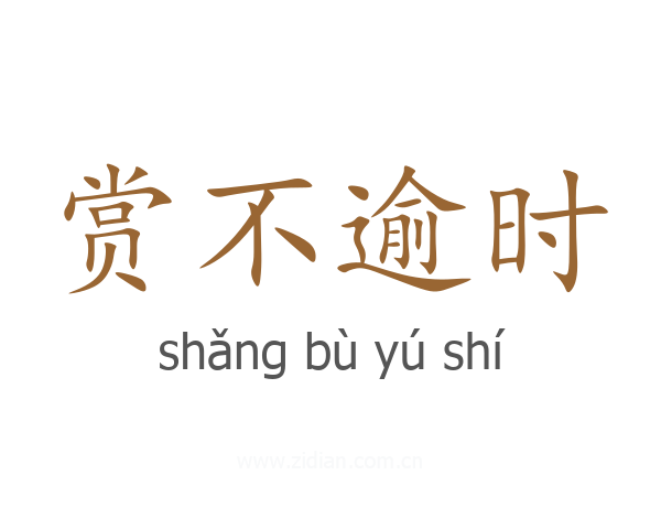 赏不逾时