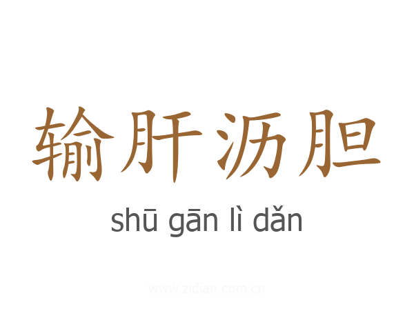 输肝沥胆