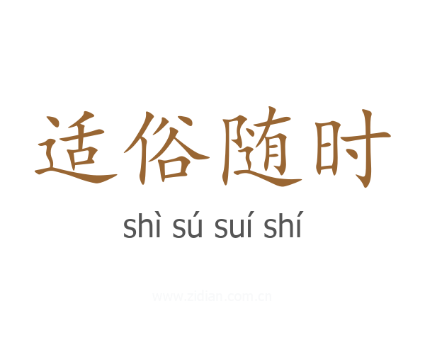 适俗随时