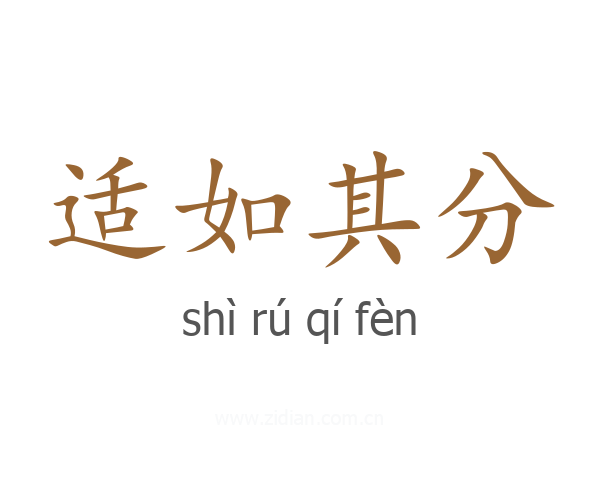 适如其分