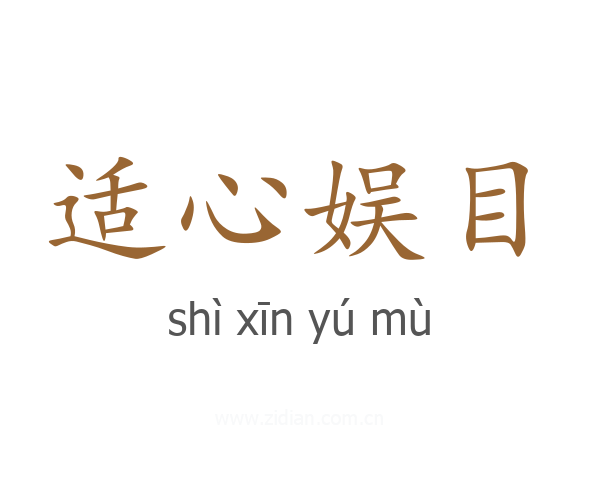 适心娱目