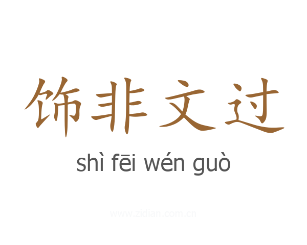 饰非文过