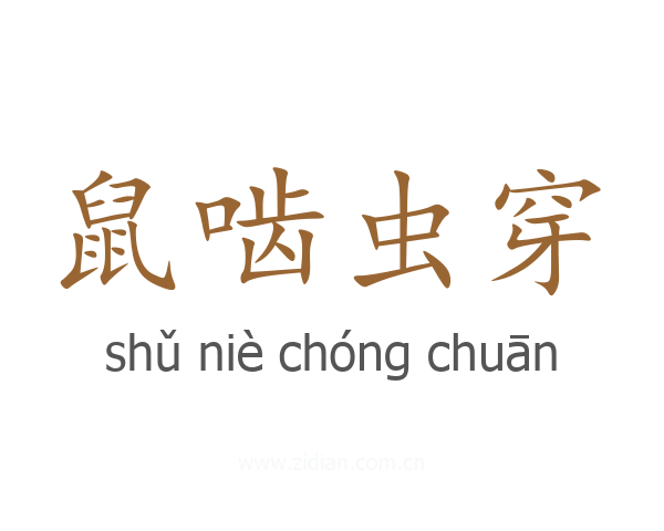 鼠啮虫穿