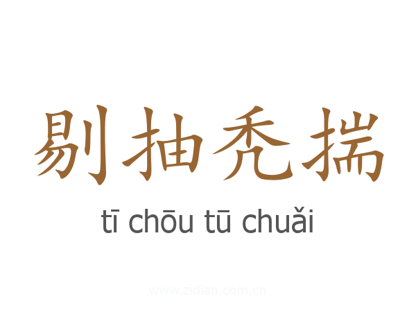 剔抽秃揣