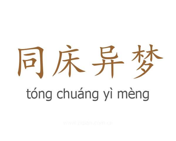 同床异梦