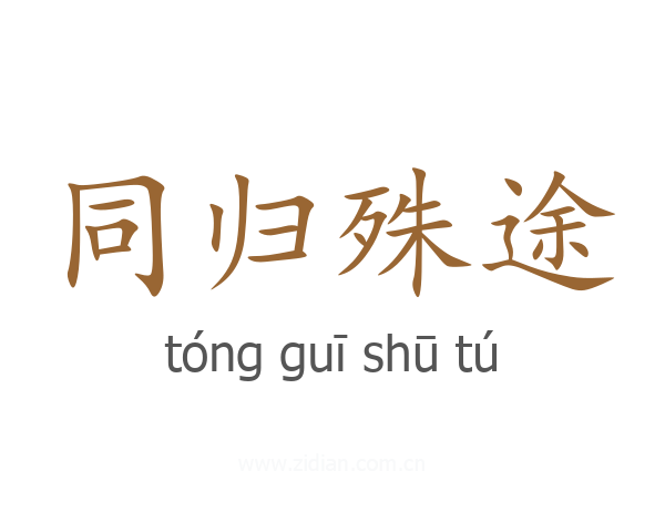 同归殊途