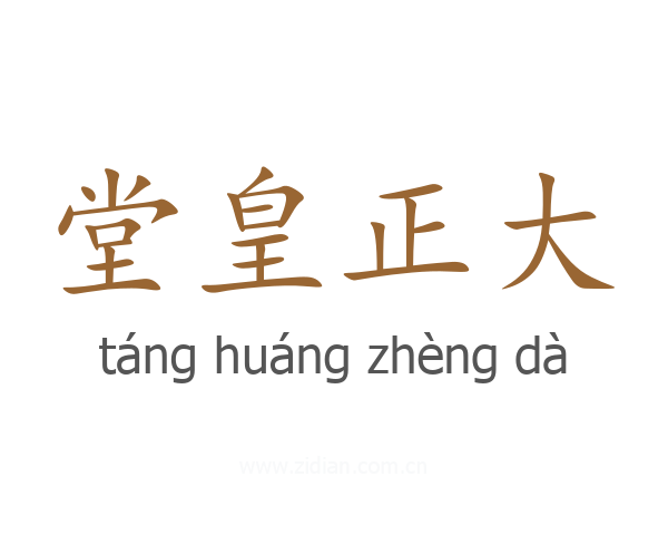 堂皇正大