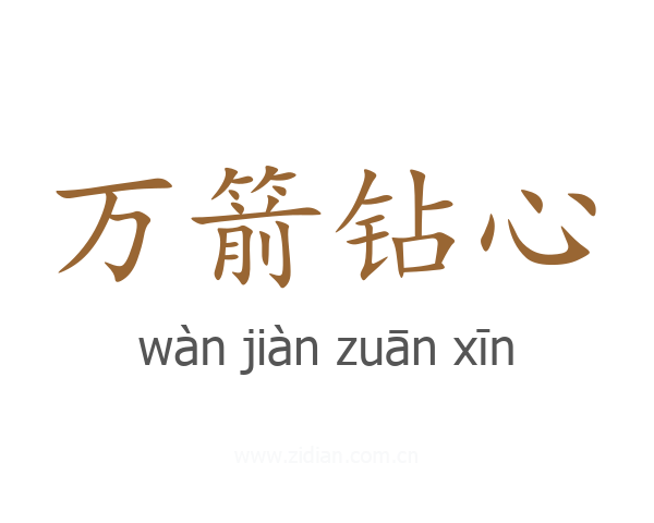 万箭钻心