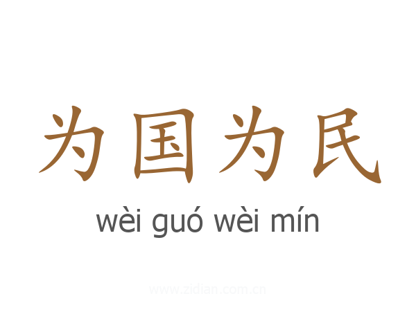 为国为民