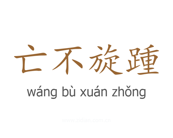 亡不旋踵