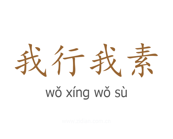 我行我素