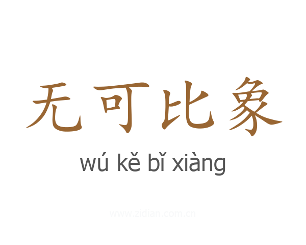 无可比象