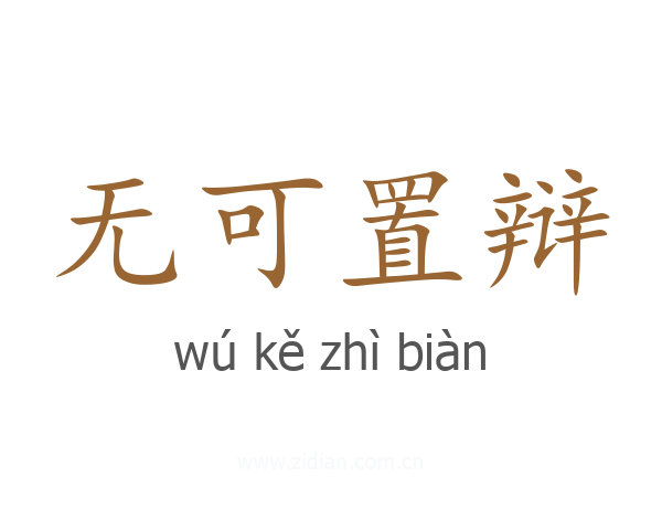 无可置辩