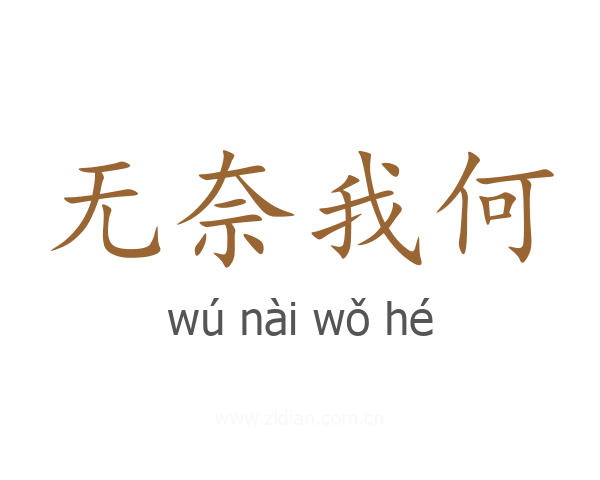 无奈我何