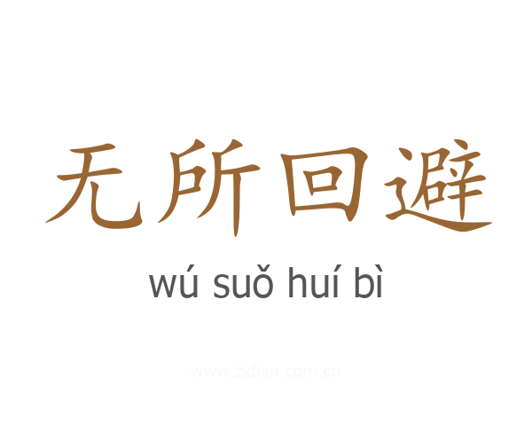 无所回避