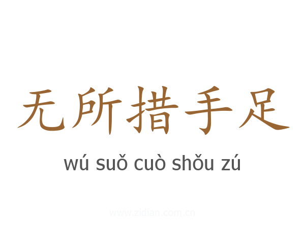 无所措手足