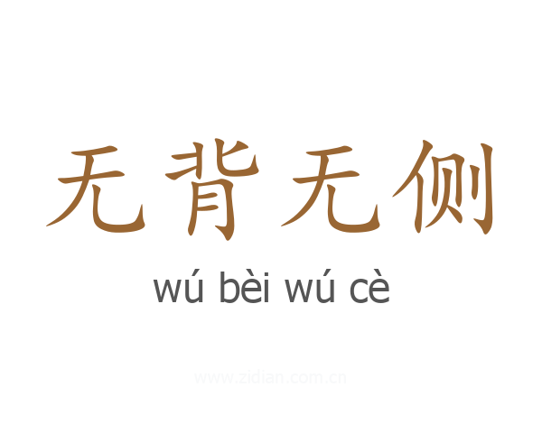 无背无侧