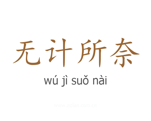 无计所奈