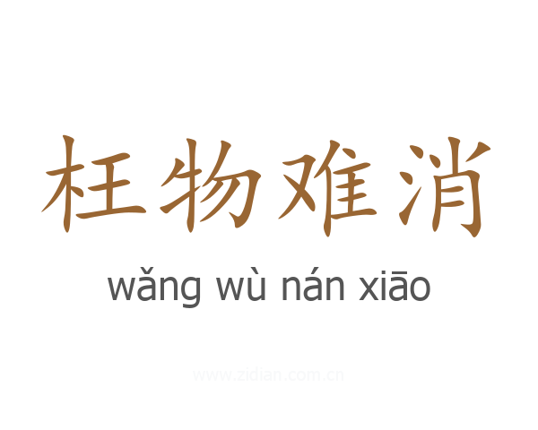 枉物难消
