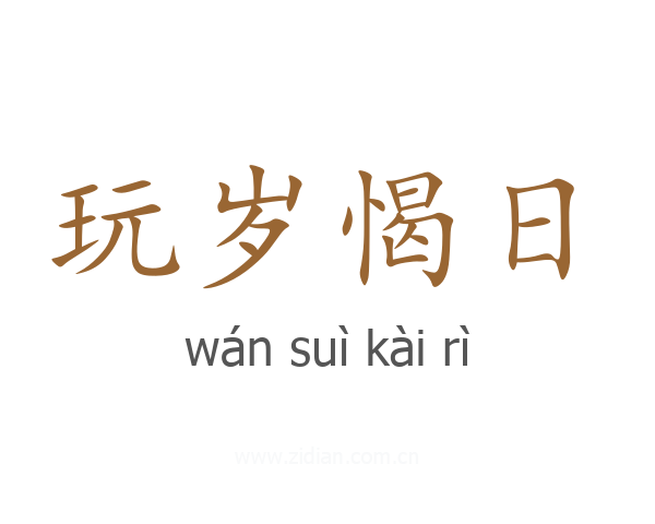 玩岁愒日