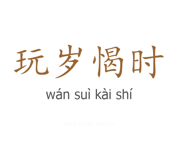 玩岁愒时