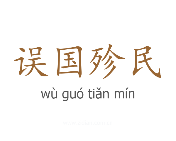 误国殄民