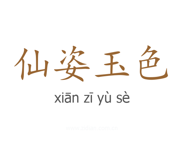 仙姿玉色