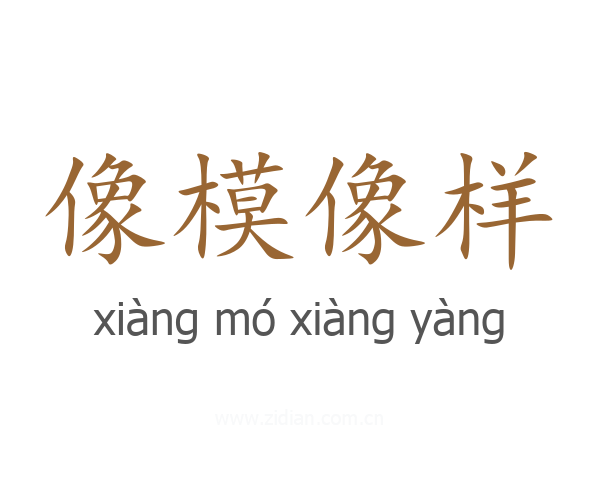 像模像样