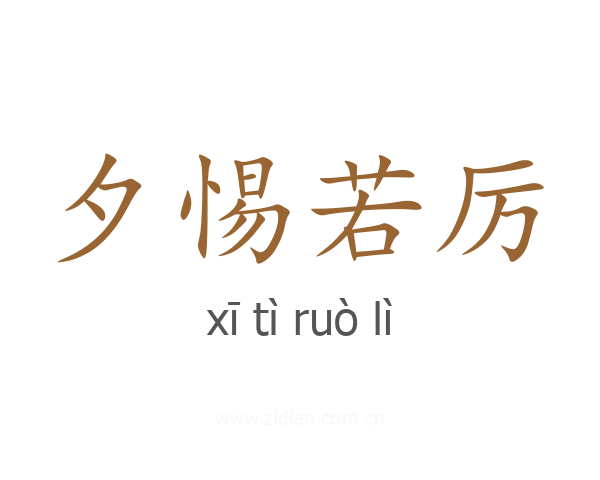 夕惕若厉