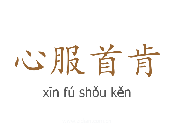 心服首肯
