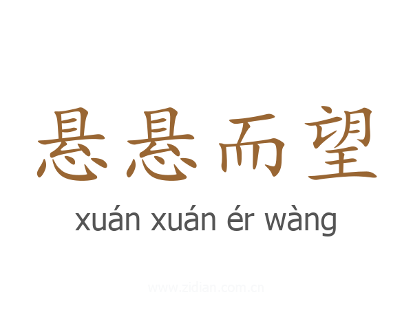 悬悬而望