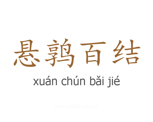 悬鹑百结