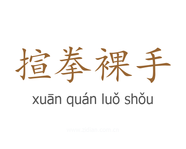 揎拳裸手