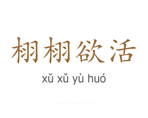 栩栩欲活