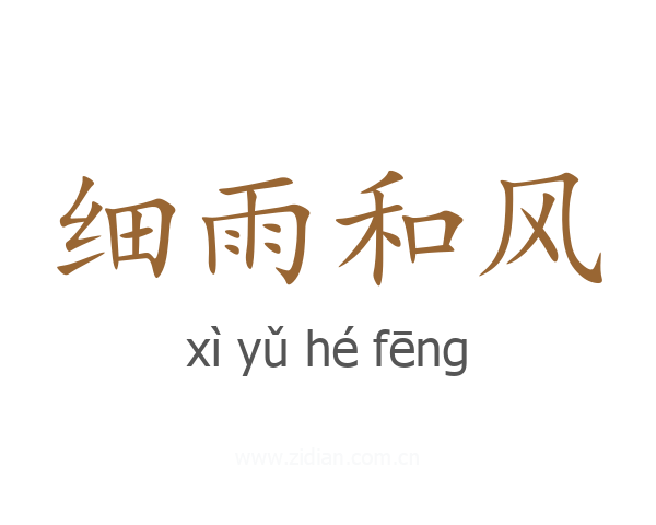 细雨和风