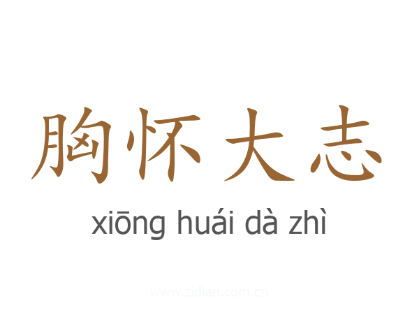 胸怀大志