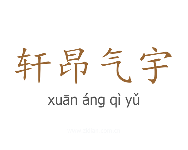 轩昂气宇