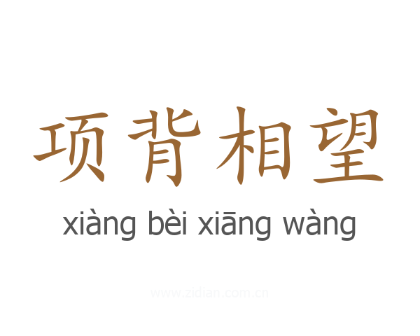 项背相望