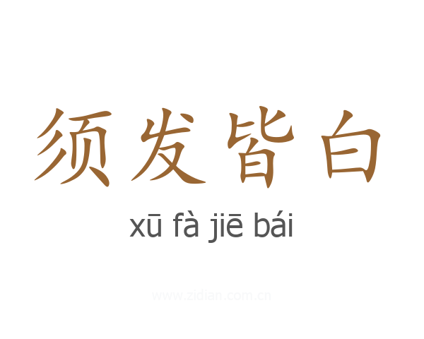 须发皆白