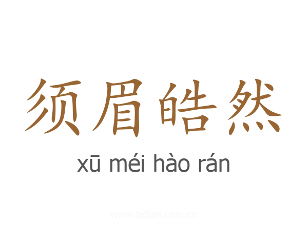 须眉皓然