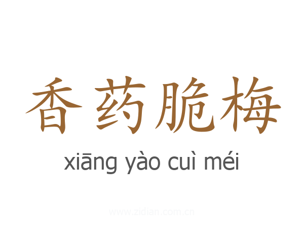 香药脆梅