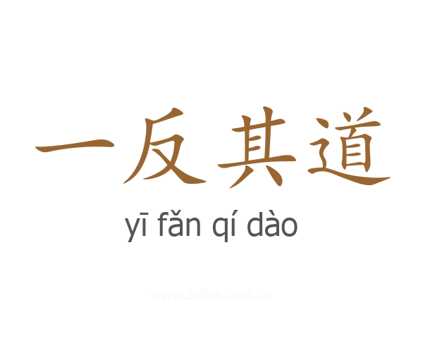 一反其道