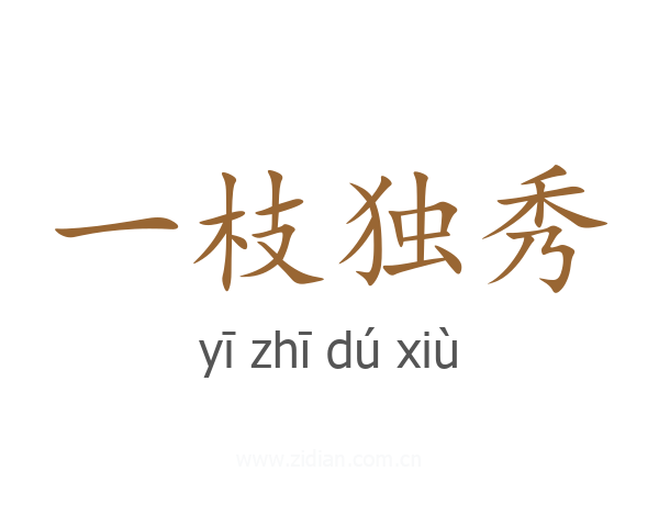 一枝独秀