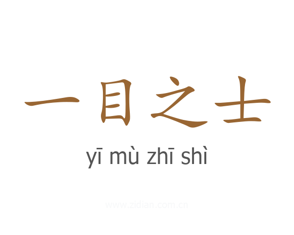 一目之士