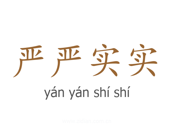 严严实实