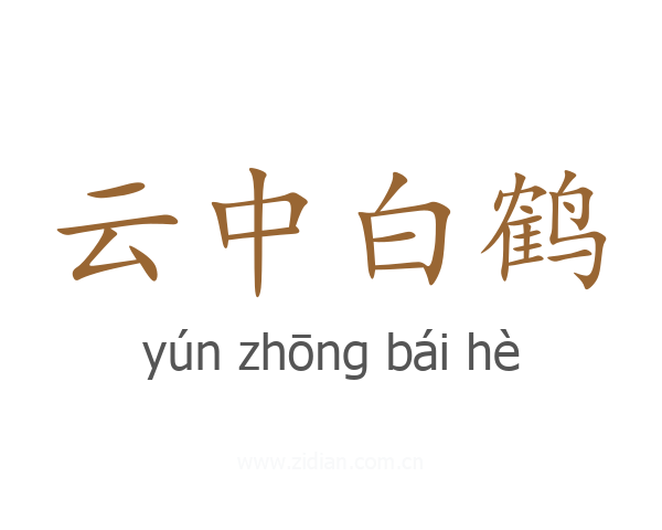 云中白鹤