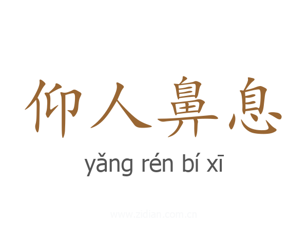 仰人鼻息