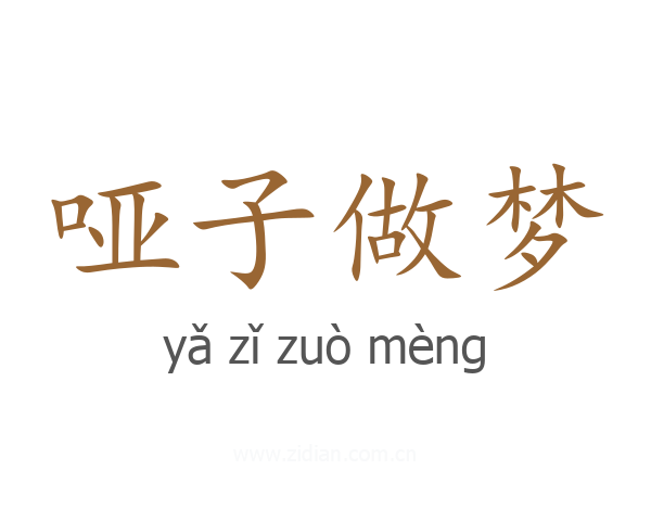 哑子做梦