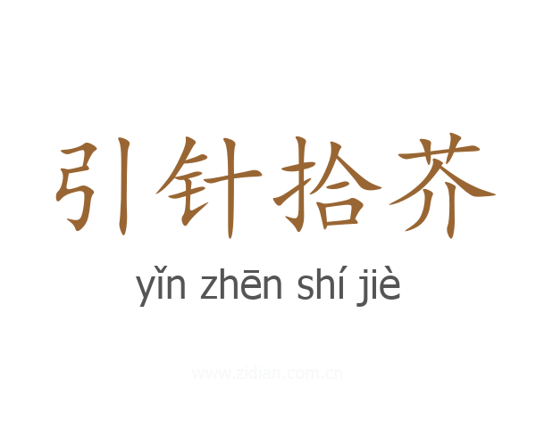引针拾芥