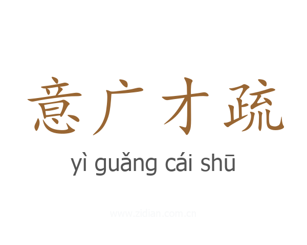 意广才疏